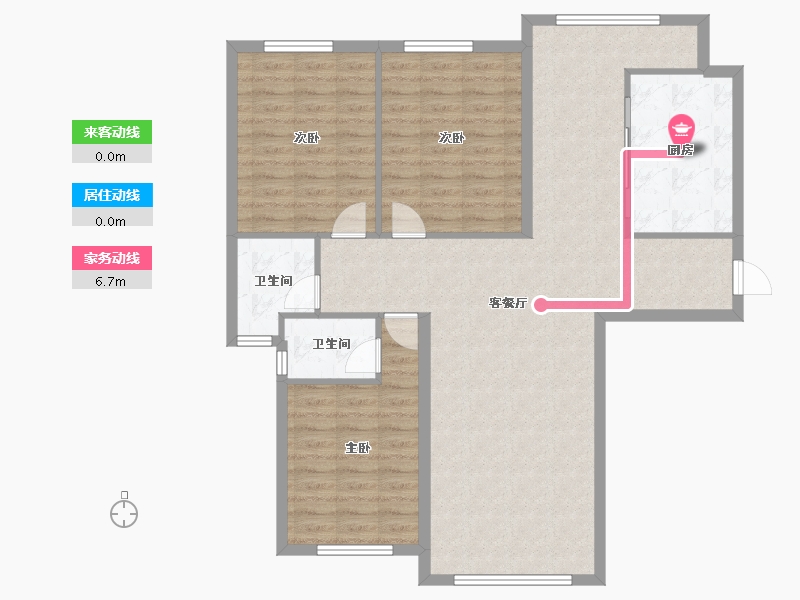 内蒙古自治区-鄂尔多斯市-城投绿城诚园-120.25-户型库-动静线