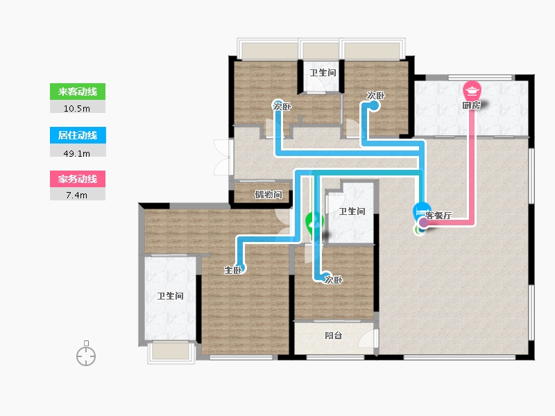 安徽省-合肥市-高速壹品-196.00-户型库-动静线