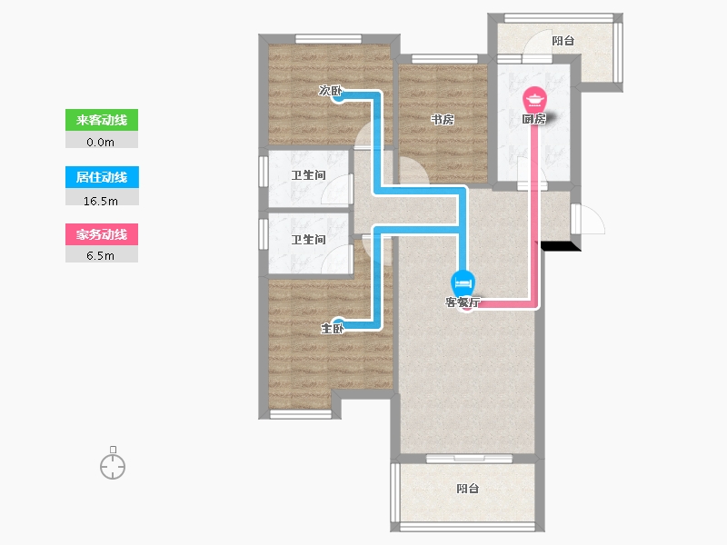 四川省-成都市-临江尚品花园-79.15-户型库-动静线