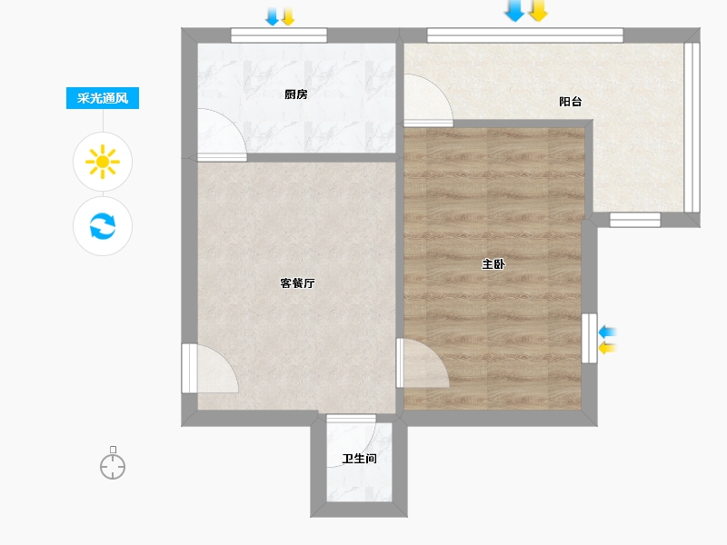 山东省-济南市-北坦小区-39.84-户型库-采光通风