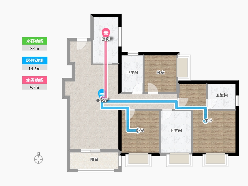 广东省-深圳市-宏发悦见和府-93.30-户型库-动静线