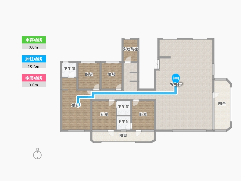 吉林省-延边朝鲜族自治州-名珠·松山樾-222.20-户型库-动静线