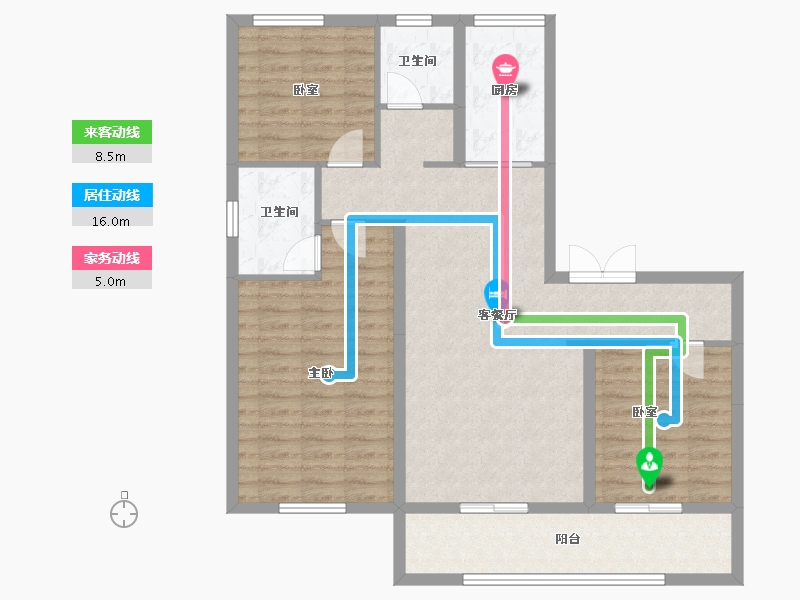 山东省-聊城市-正泰壹号院-100.00-户型库-动静线