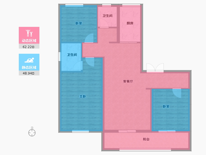 山东省-聊城市-正泰壹号院-100.00-户型库-动静分区