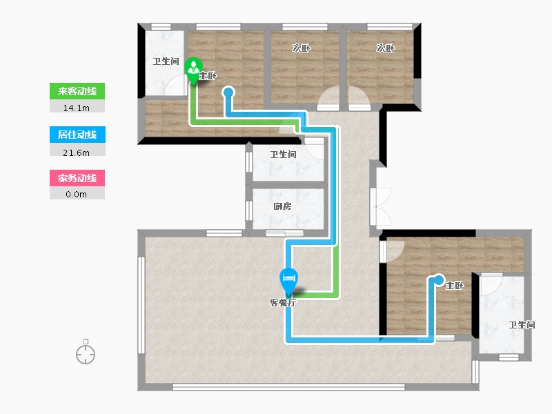 四川省-宜宾市-康龙·城南华府-112.10-户型库-动静线