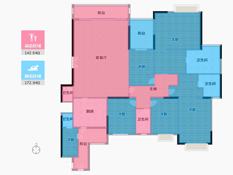 广东省-广州市-南天名苑-292.00-户型库-动静分区