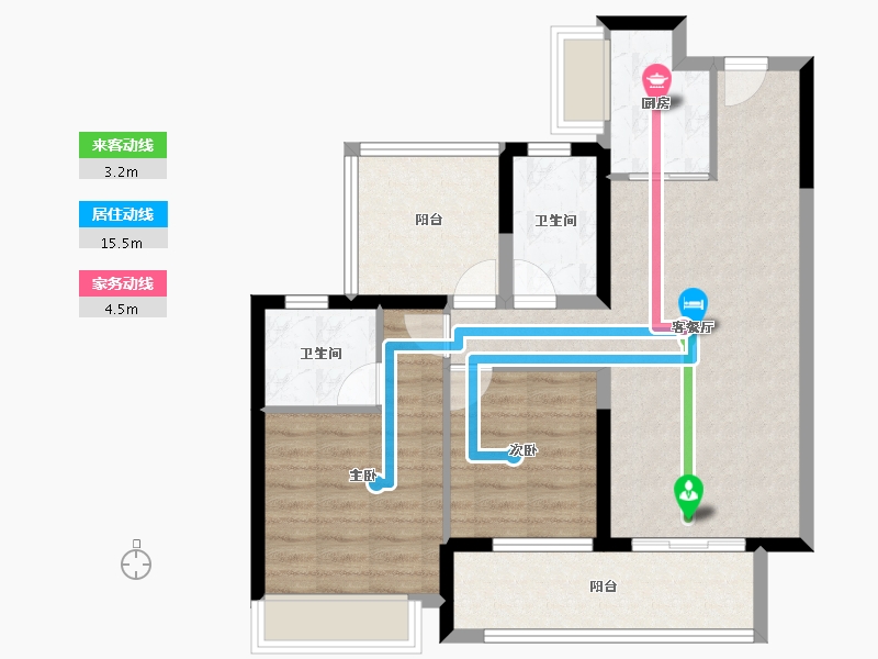 广东省-肇庆市-保利时光印象-76.76-户型库-动静线