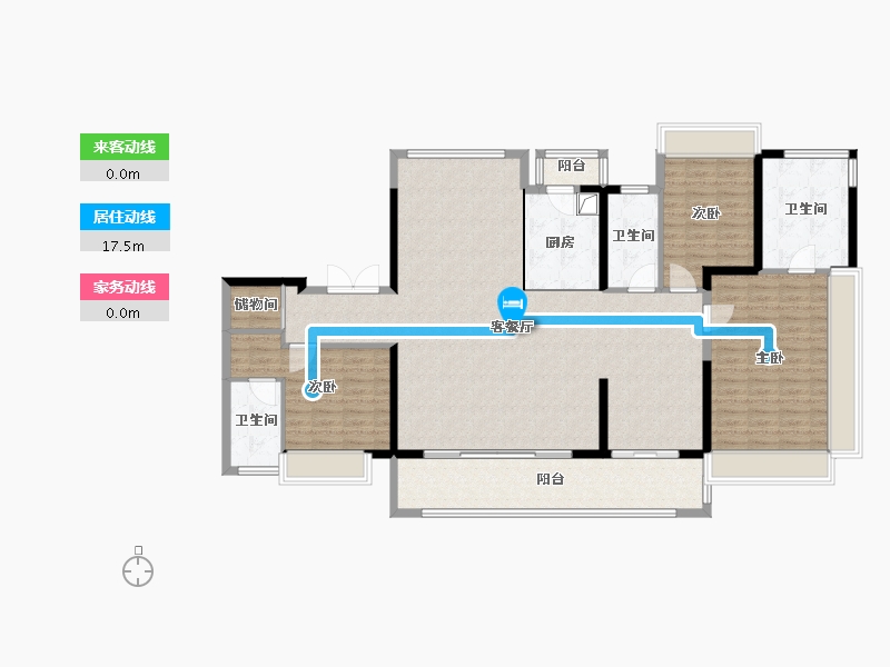 福建省-泉州市-保利天瓒-159.20-户型库-动静线