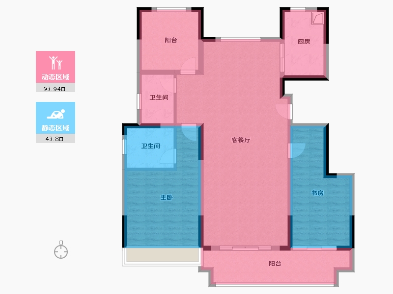 河南省-信阳市-正商书香华府-124.50-户型库-动静分区