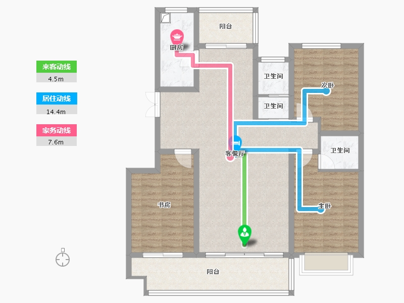 河南省-许昌市-名门世家-103.20-户型库-动静线