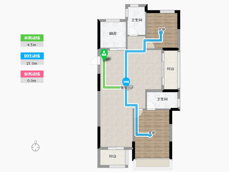 浙江省-舟山市-绿城·春风明月-92.00-户型库-动静线