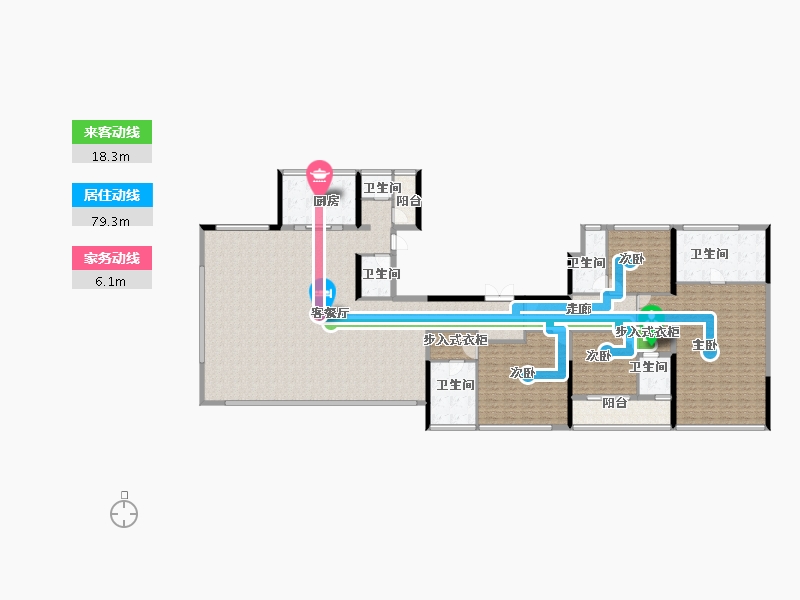 浙江省-嘉兴市-乾樾名邸-271.00-户型库-动静线