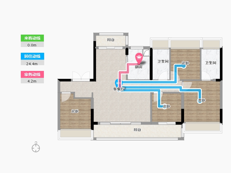 江苏省-苏州市-中建熙辰上院-114.40-户型库-动静线