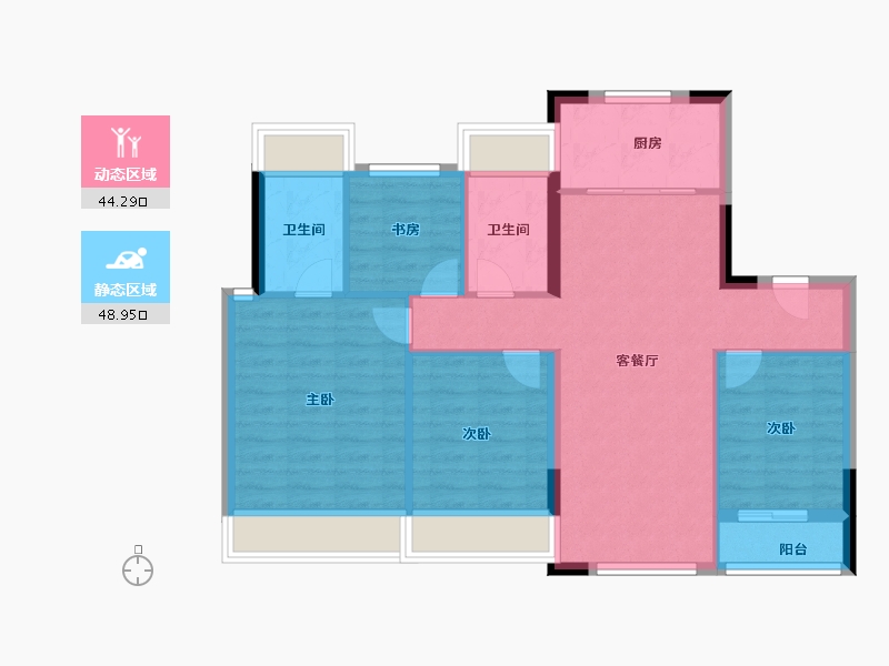 福建省-厦门市-象屿自在海-84.00-户型库-动静分区