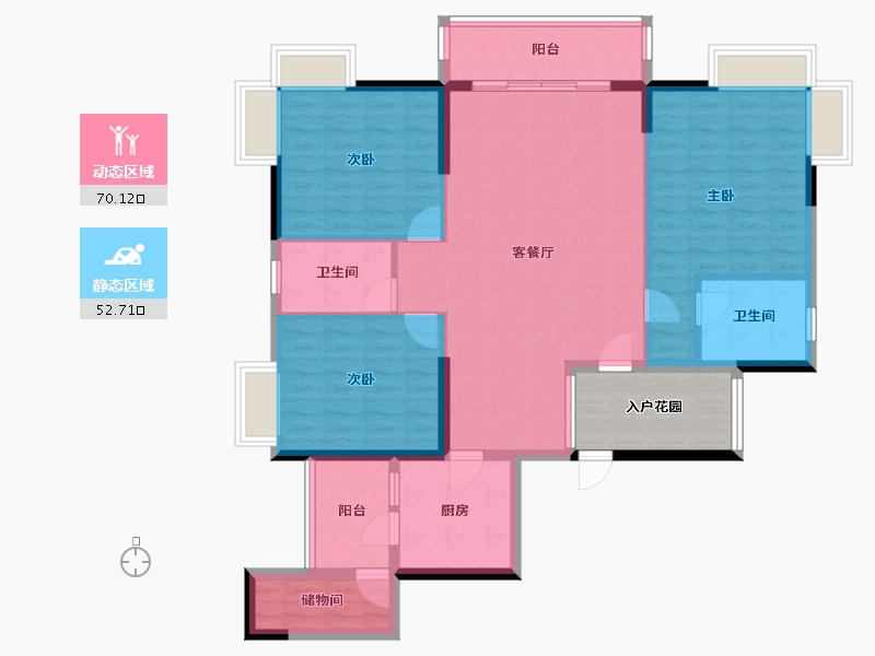 四川省-成都市-润弘丽都-118.08-户型库-动静分区