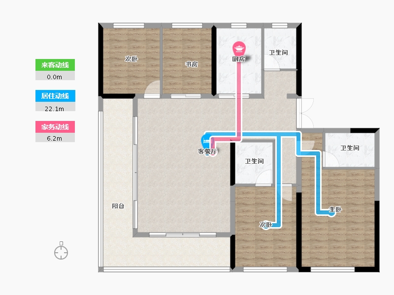 山东省-聊城市-正泰壹号院-152.00-户型库-动静线