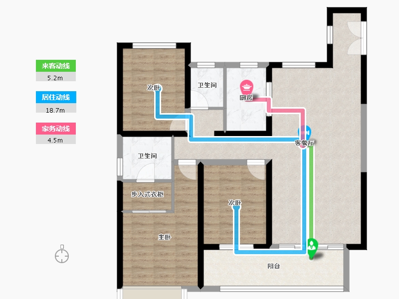 山西省-忻州市-荣盛华府-107.00-户型库-动静线