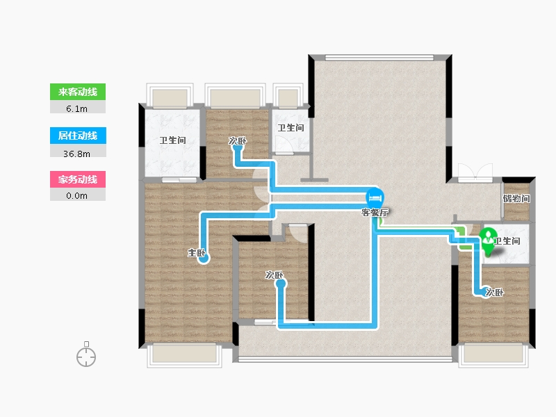 安徽省-合肥市-高速壹品-160.00-户型库-动静线