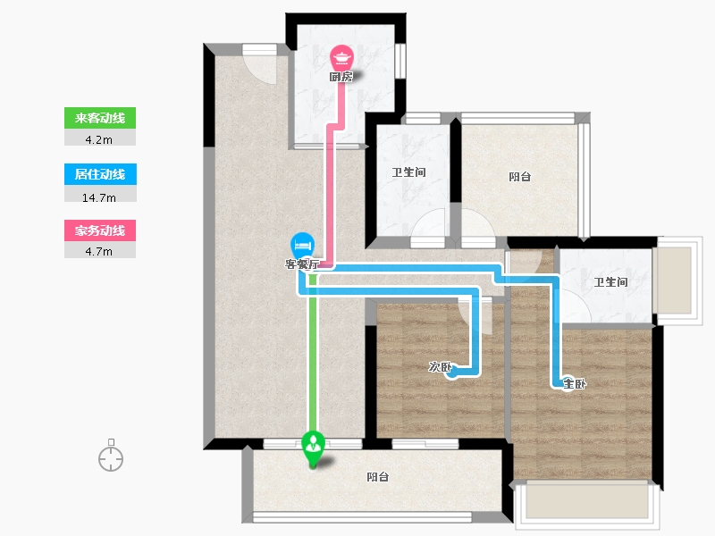 广东省-肇庆市-保利时光印象-75.00-户型库-动静线