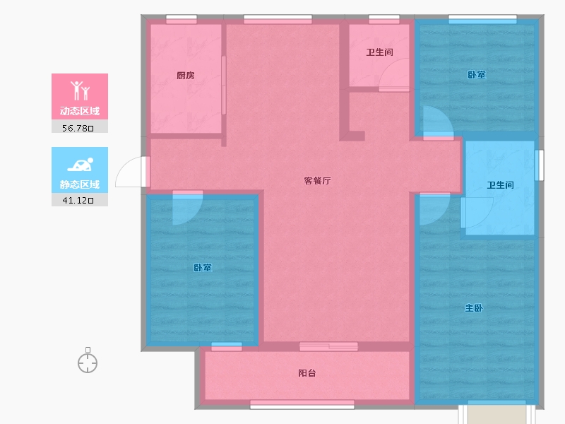 河北省-邢台市-坤创-97.79-户型库-动静分区