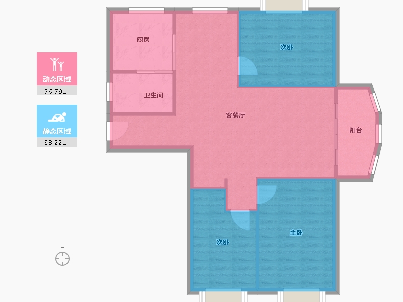 江西省-南昌市-巢蓝郡-118.00-户型库-动静分区