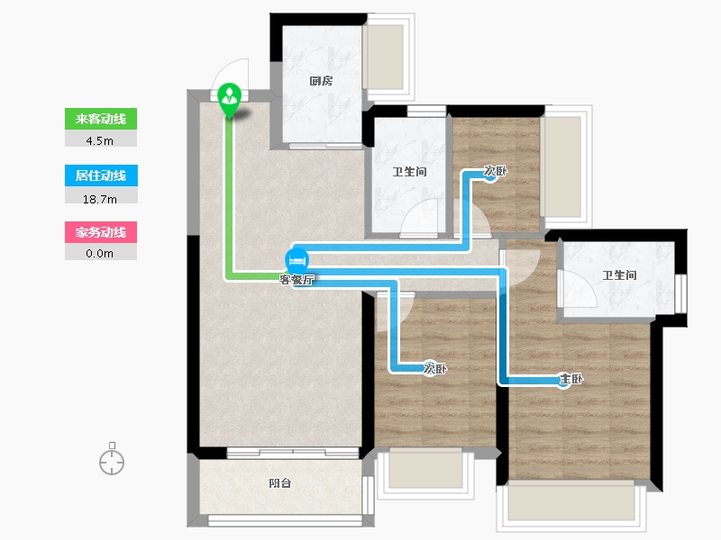 广东省-深圳市-中洲迎玺-65.77-户型库-动静线