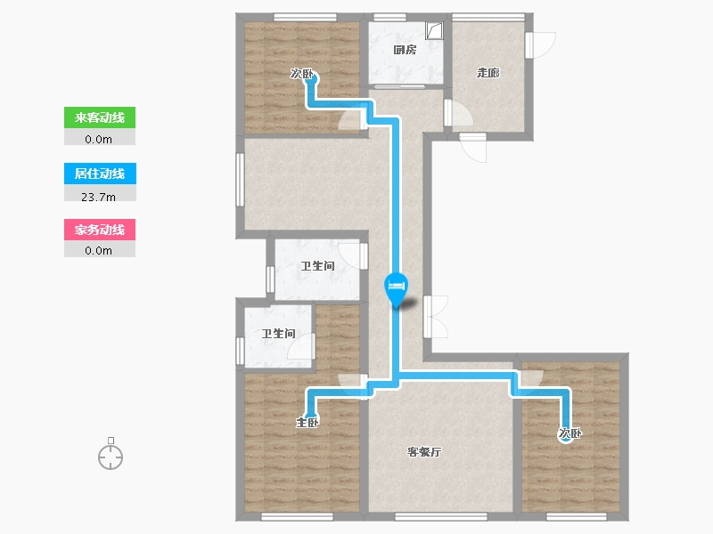 辽宁省-大连市-新星公馆-135.00-户型库-动静线