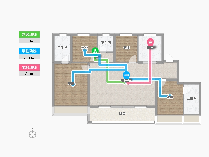 浙江省-温州市-苍南壹号-114.40-户型库-动静线