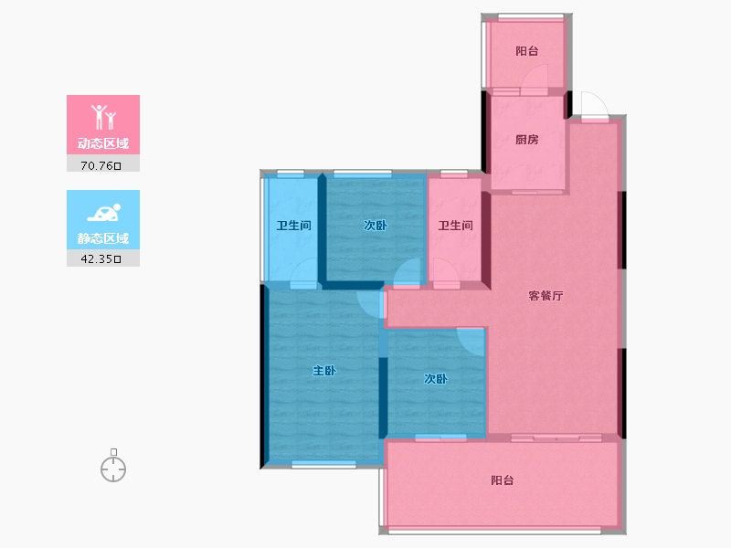 云南省-昆明市-邦泰·臻境-101.73-户型库-动静分区