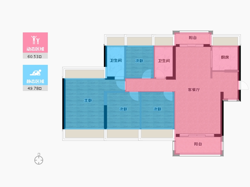 广东省-深圳市-中洲迎玺-99.27-户型库-动静分区