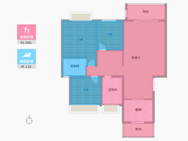 四川省-成都市-和韵美联墅-113.57-户型库-动静分区