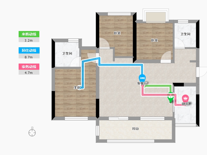 四川省-成都市-东湖金座-78.11-户型库-动静线