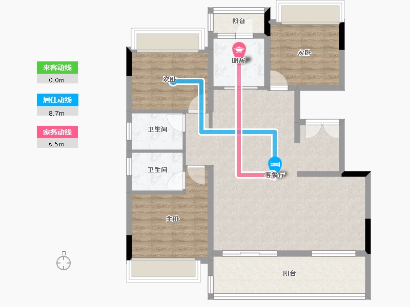 湖北省-荆门市-长宁书院-98.26-户型库-动静线