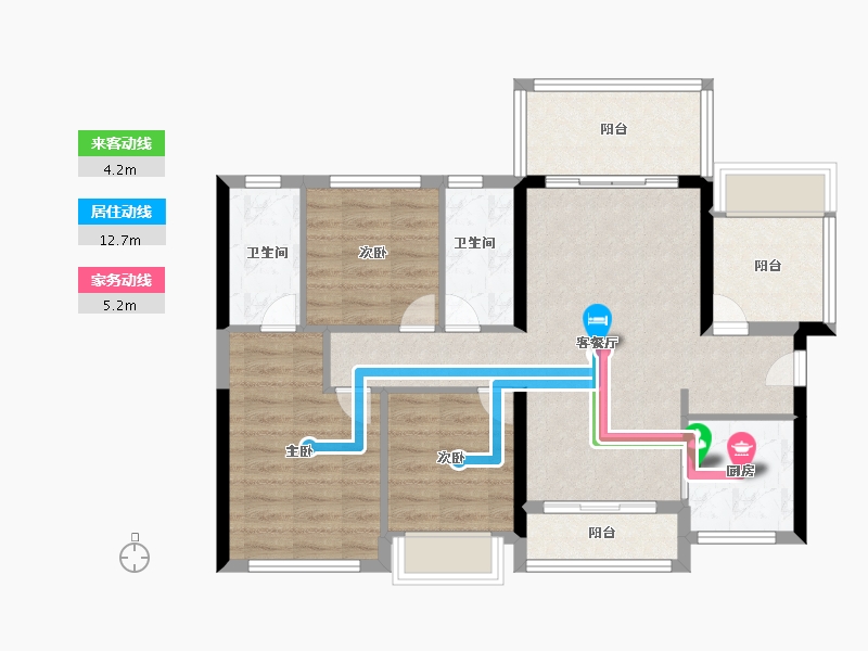 广东省-湛江市-城发润璟湾-83.00-户型库-动静线