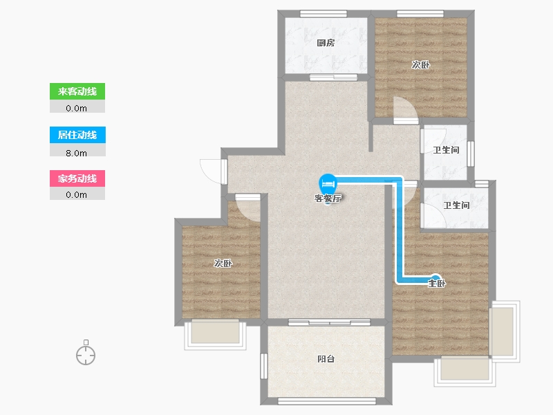 河南省-鹤壁市-云溪学府-97.61-户型库-动静线