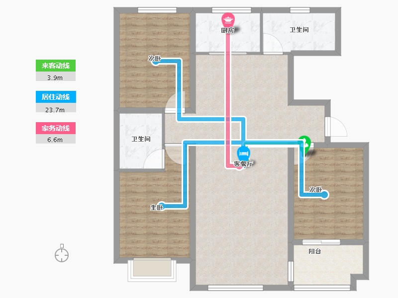 河北省-邯郸市-东城金樾府-115.00-户型库-动静线