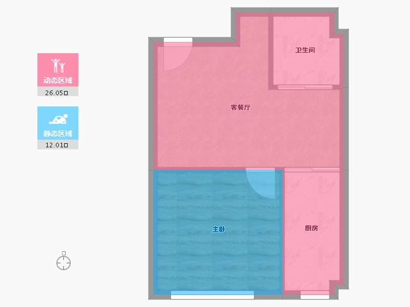 吉林省-长春市-水景阁-38.54-户型库-动静分区