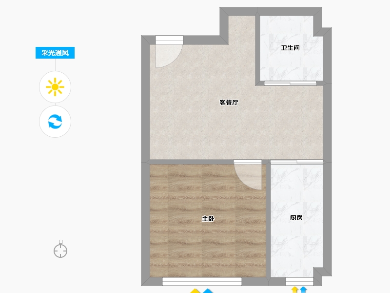 吉林省-长春市-水景阁-38.54-户型库-采光通风