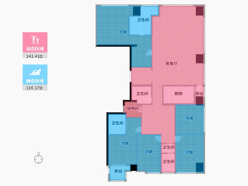 四川省-成都市-交子金融广场-250.92-户型库-动静分区