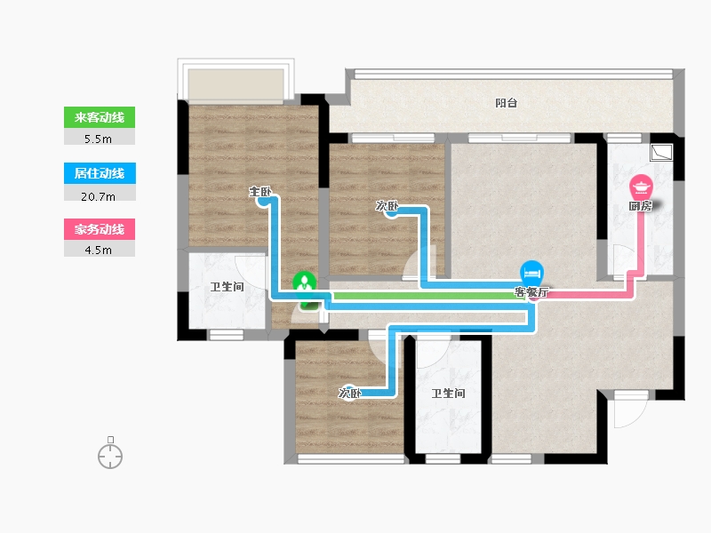 四川省-宜宾市-三江未来城-81.44-户型库-动静线