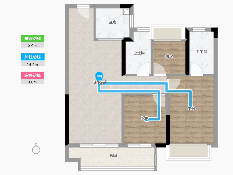 湖北省-武汉市-光谷中央公园-72.15-户型库-动静线