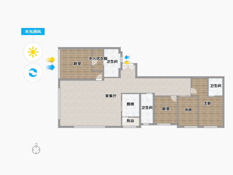 四川省-成都市-交子金融广场-167.15-户型库-采光通风