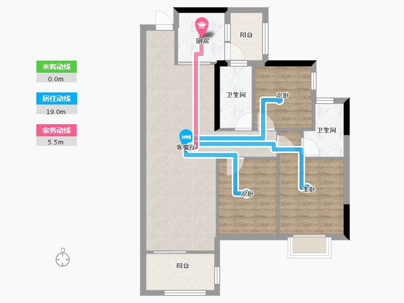 广西壮族自治区-贺州市-远东江滨华府-88.00-户型库-动静线