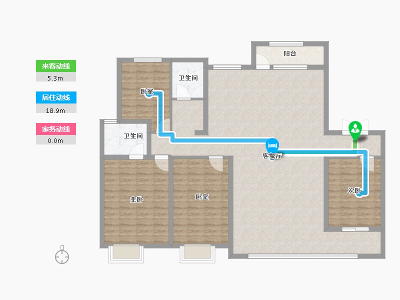 山东省-潍坊市-中海·天钻-144.80-户型库-动静线