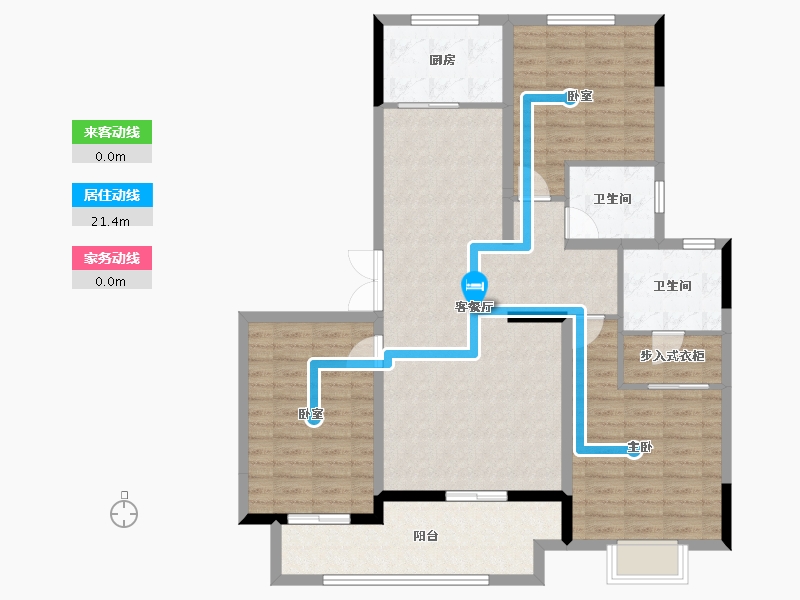 河南省-三门峡市-建业尊府-112.76-户型库-动静线