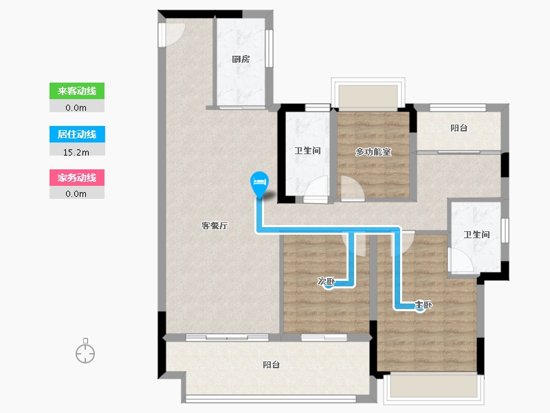 湖北省-宜昌市-丰辰紫云台-99.30-户型库-动静线