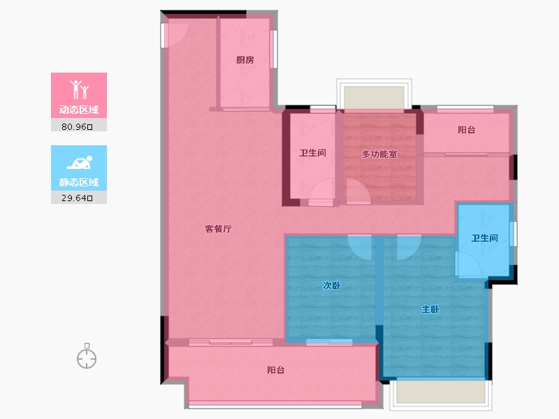 湖北省-宜昌市-丰辰紫云台-99.30-户型库-动静分区