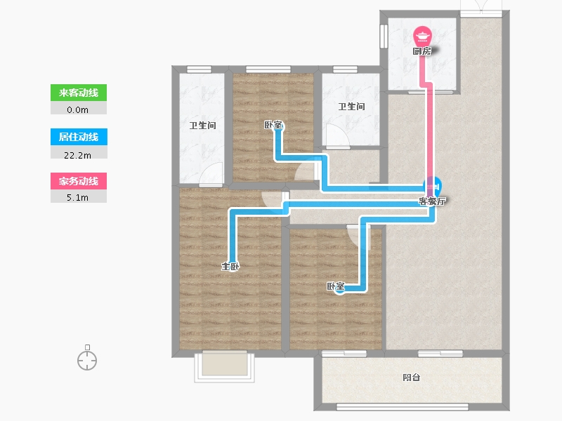 江苏省-徐州市-吾悦华府-109.90-户型库-动静线