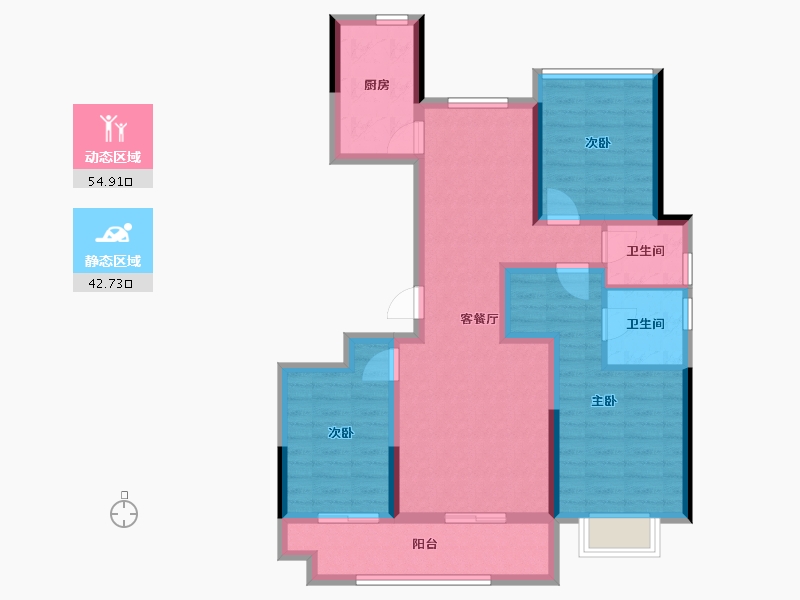 河北省-邢台市-天一峯-102.40-户型库-动静分区