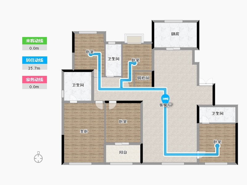 浙江省-杭州市-滨江兴耀潮起-204.40-户型库-动静线